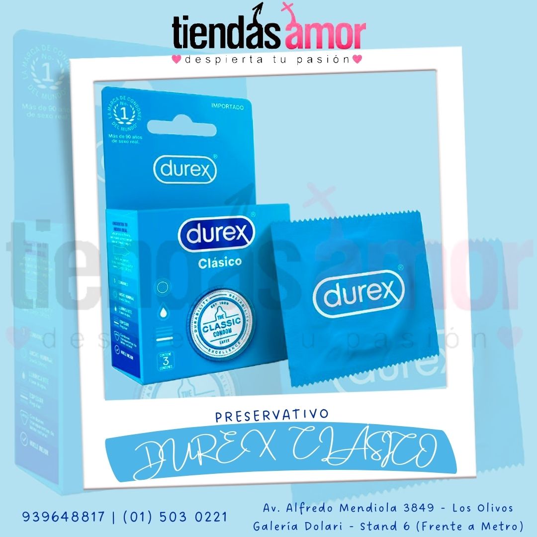 Durex Preservativo Clásico x 3